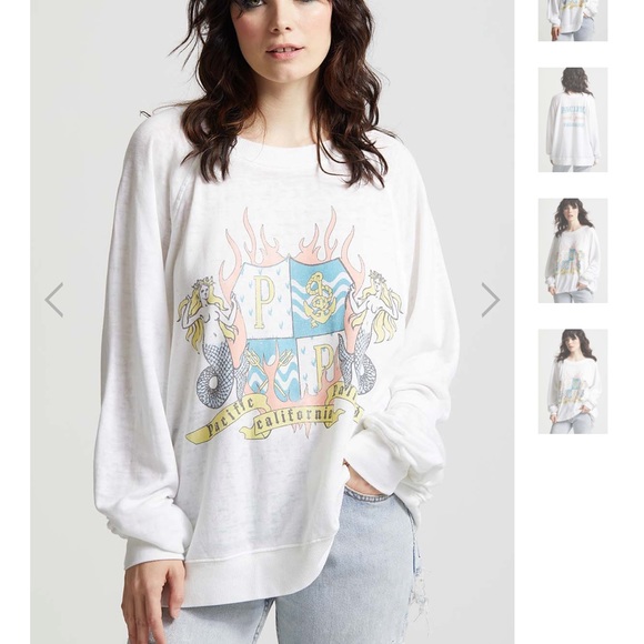 Recycled Karma Tops - Recycled Karma Pacific Palisades Sweatshirt Small